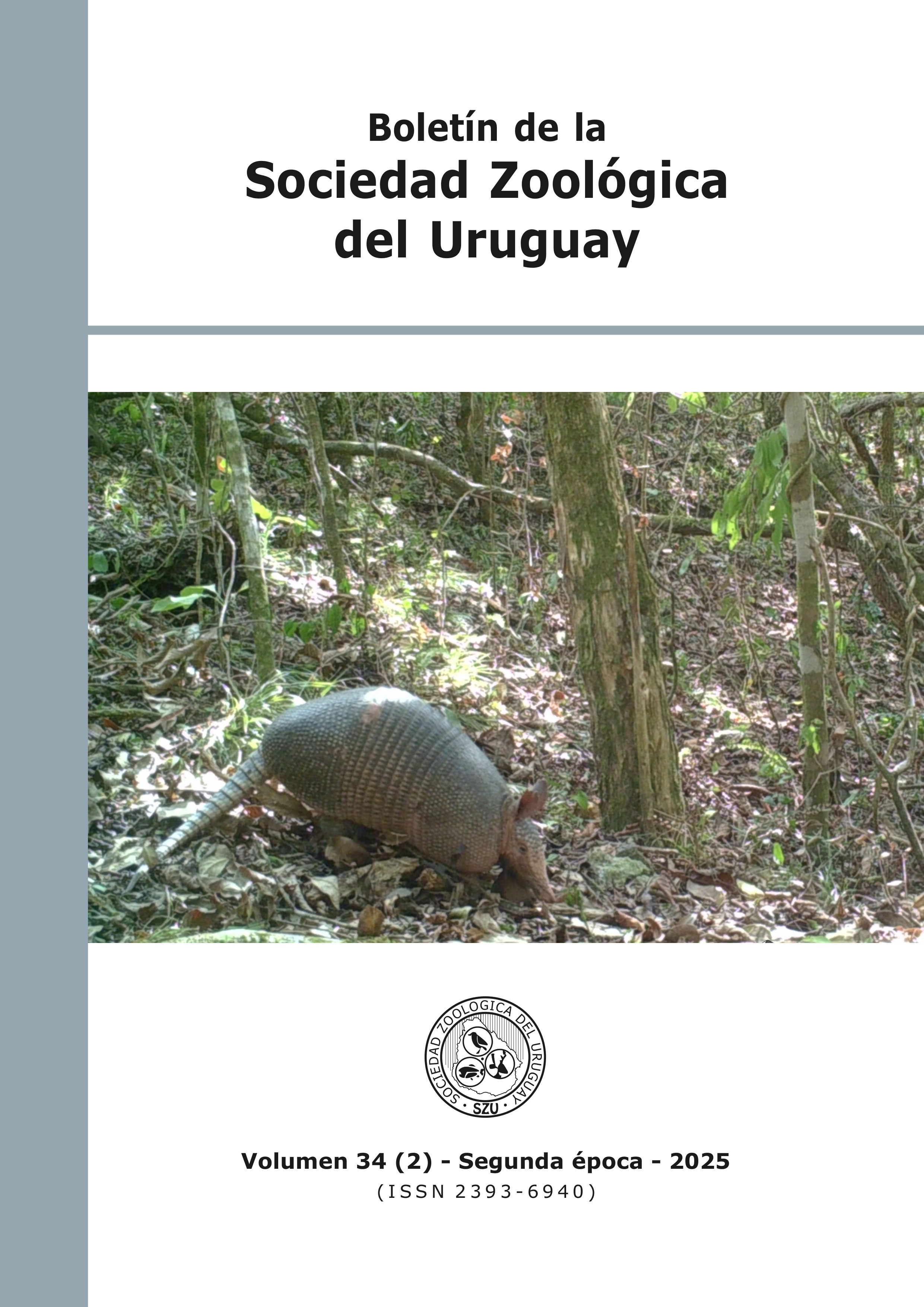 					Ver Vol. 34 Núm. 2 (2025): Boletín de la Sociedad Zoológica del Uruguay
				