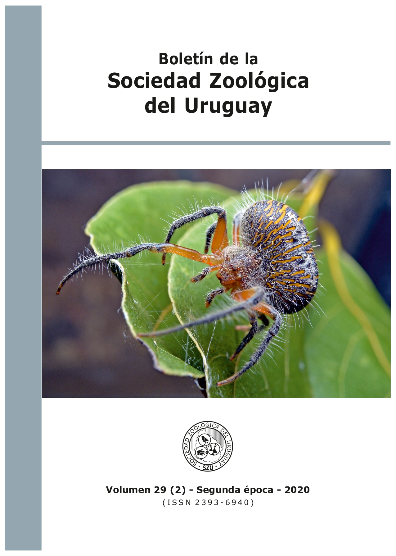 					Ver Vol. 29 Núm. 2 (2020): Boletín de la Sociedad Zoológica del Uruguay
				