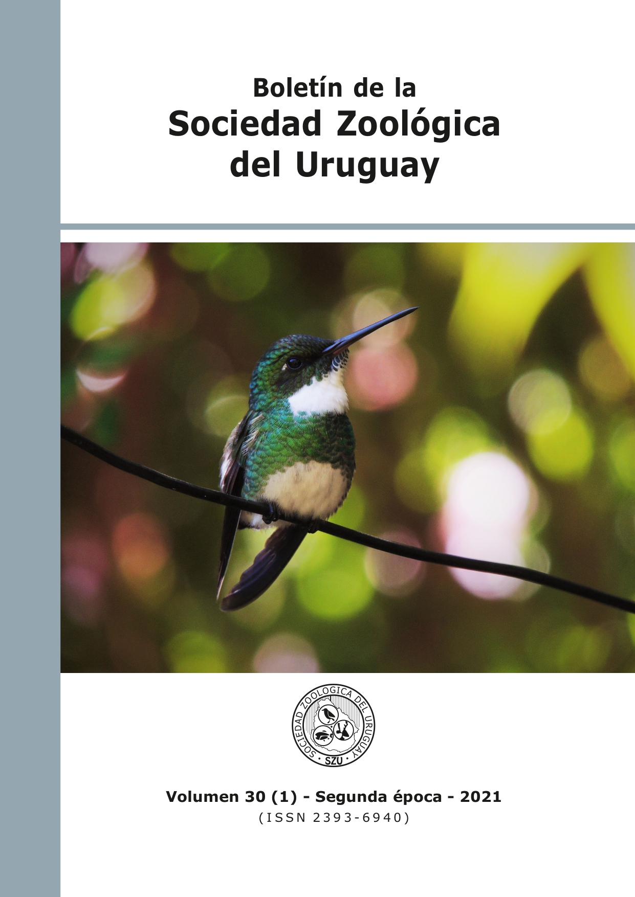 					Ver Vol. 30 Núm. 1 (2021): Boletín de la Sociedad Zoológica del Uruguay
				
