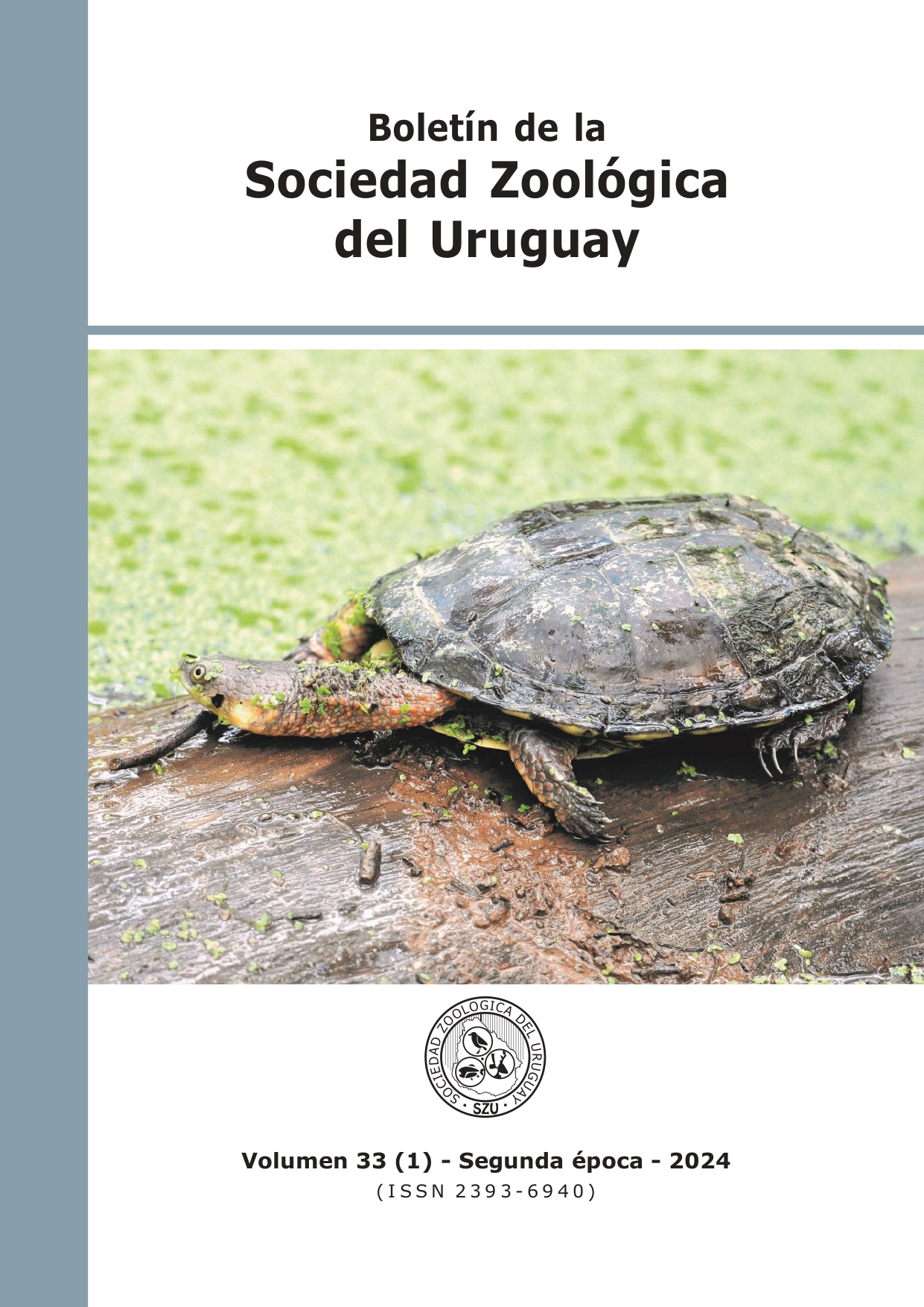					Ver Vol. 33 Núm. 1 (2024): Boletín de la Sociedad Zoológica del Uruguay
				